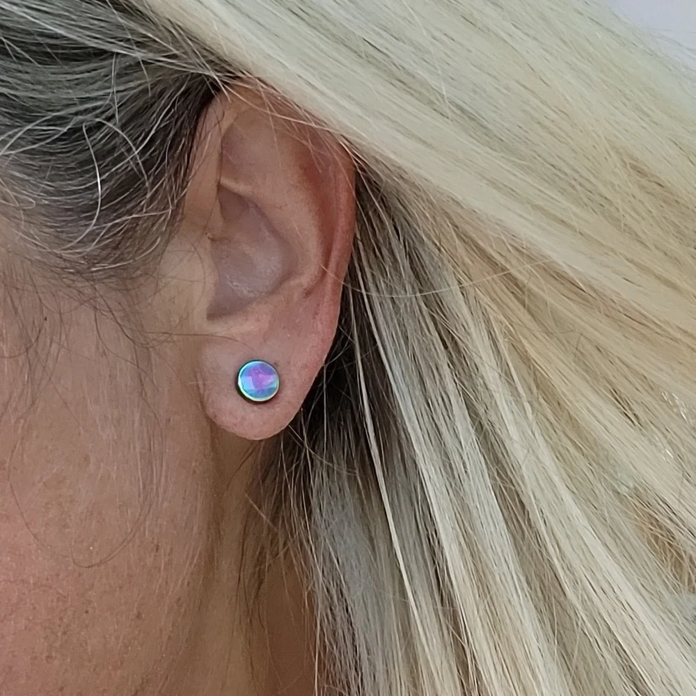 MAGNETIC GAUGE ILLUSION EARRINGS, nonpierced